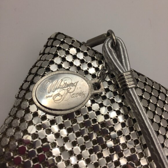 Vintage Whiting & Davis Silver Mesh Purse Bag Handbag Evening Prom Formal - Picture 4 of 10